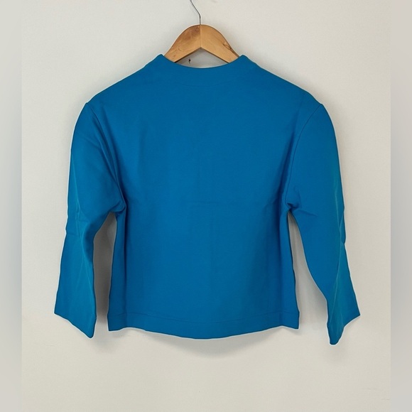 The Sunday Collective Boys 10-11 Years Cardigan Cotton Sweater Blue Jay - Picture 6 of 7